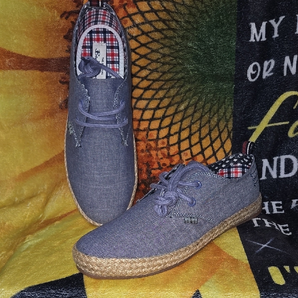Casual Blue Espadrille Men's Shoes